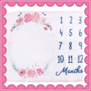 🌺New🌺Monthly Milestone Floral Blanket🌺